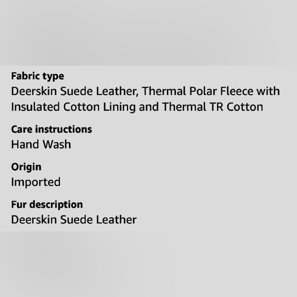 ❄️OZERO Thermal Deerskin Suede Leather Palm Gloves, UNISEX❄️ NWT💥 - Picture 14 of 14